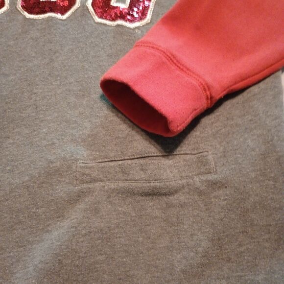 Pink VS 5th & Ocean Arkansas Razorbacks 1/4 Zip Pullover M Bling See Description - Picture 2 of 10